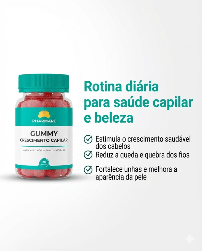 Gummy Hair - Crescimento Capilar